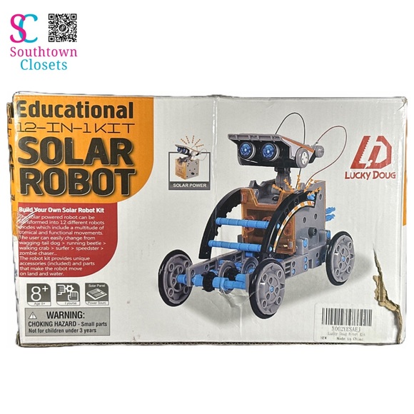 Lucky Doug 12-in-1 STEM Solar Robot Kit. Includes All Pieces Seen In Stock Photo - Picture 2 of 10